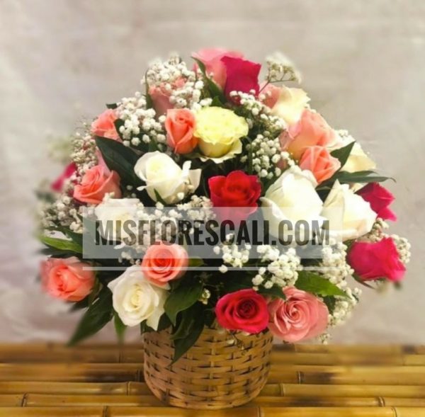 Canasta Floral Ref: #28