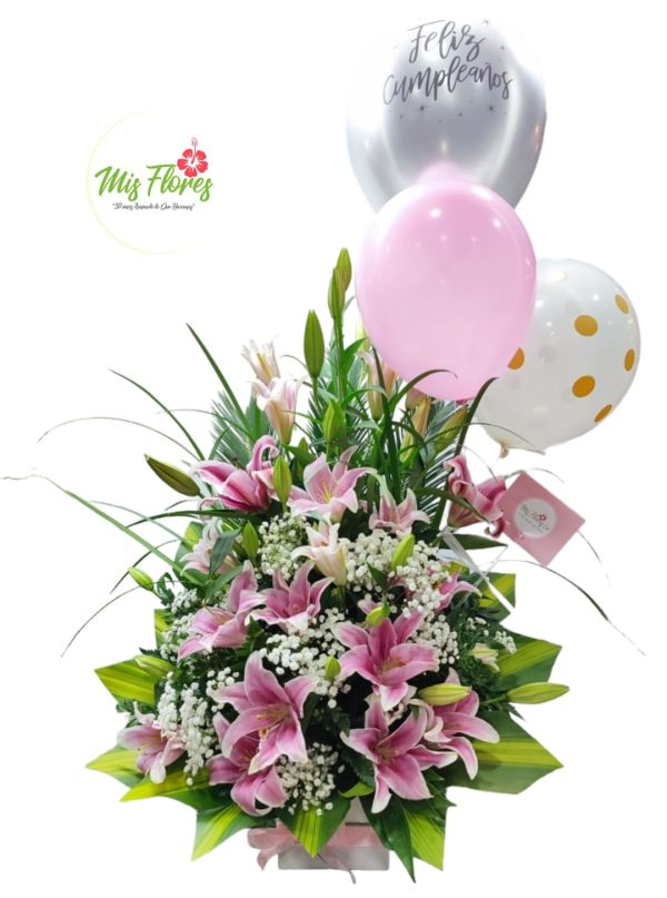 Arreglo floral  lirios  Ref #227