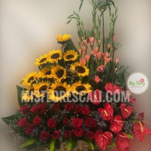 Arreglo floral para cumpleaños | Mis Flores Cali