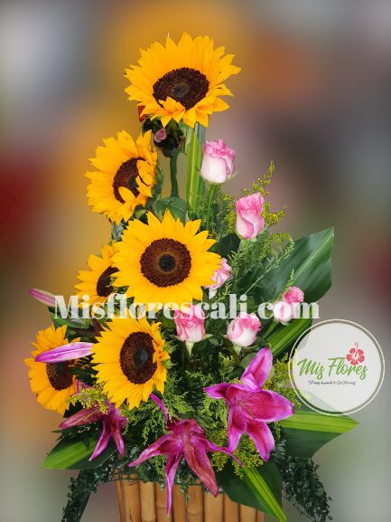 Arreglo Floral Girasol Ref #265 | Mis Flores Cali