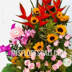 Arreglo Floral En Canasta  Ref #314