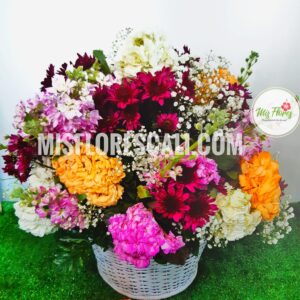Arreglo En Canasta Redondo Ref #322