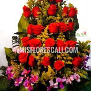 Arreglo Floral En Canasta Ref #349