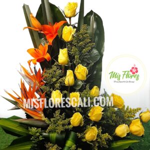 Arreglo Floral Amarillo Ref #377