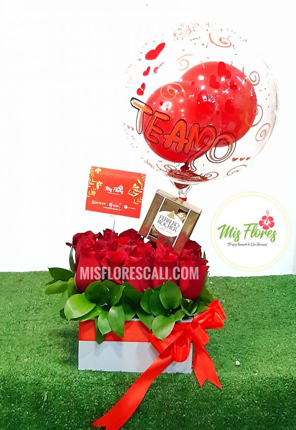 Arreglo Floral Cuadrado Ref #443