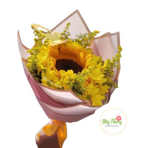 bouquet de girasol y margaritas