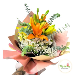 Bouquet exótico de lirios