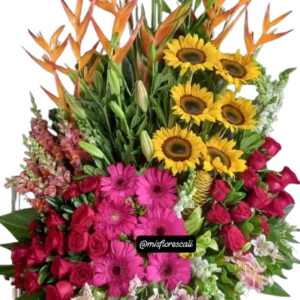 Arreglo floral con gerberas