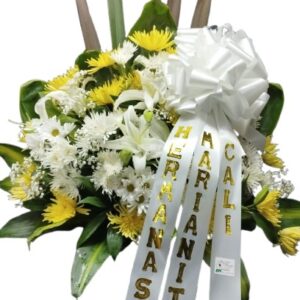 Arreglo Fúnebre Margaritas y Crisantemos