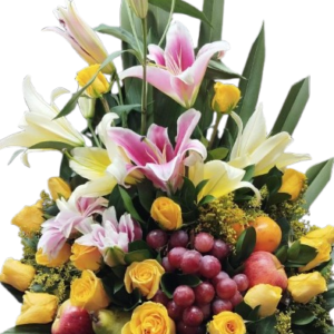 Arreglo frutal Rosas Amarillas