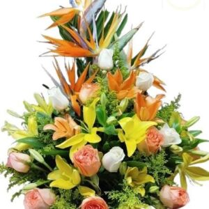 Arreglo Floral Con Lirios