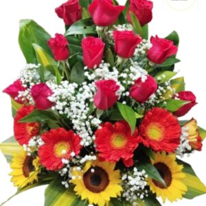 Arreglo Floral Con Gerberas