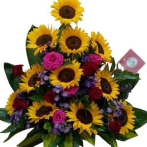 Arreglo Con Girasoles