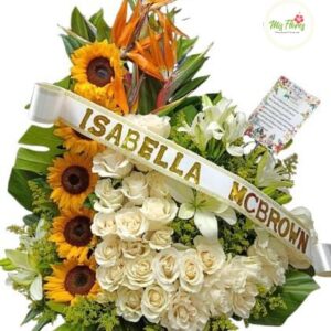 Arreglo Fúnebre Con Girasoles