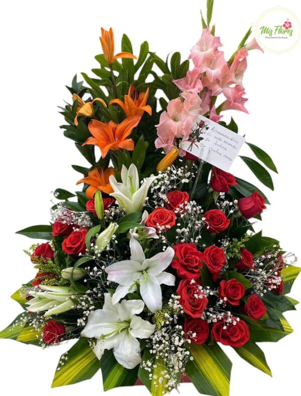 Arreglo Fúnebre Con Rosas