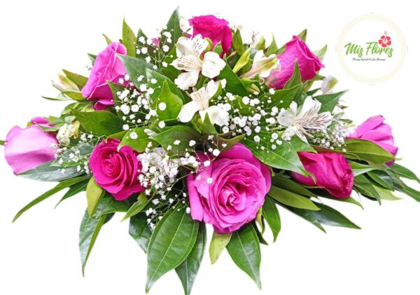 Centro de Mesa Con Rosas