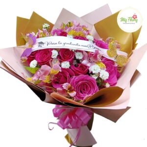Bouquet De Rosas Especial para Graduación