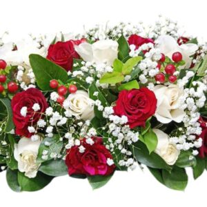 Centro de mesa con rosas