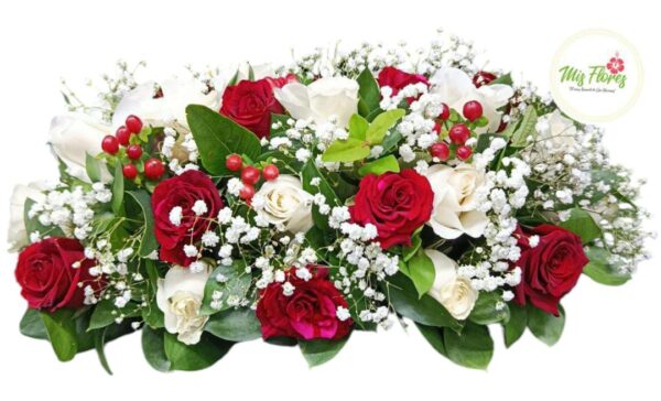 Centro de mesa con rosas
