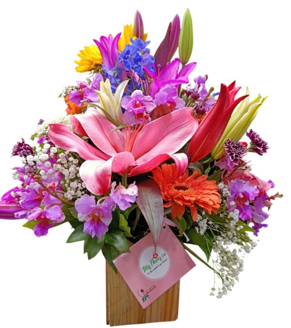Arreglo De Lirios y Gerberas