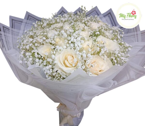 Bouquet De Rosas Blancas