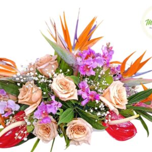 Centro De Mesa Con Rosas