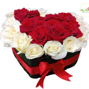 Caja Corazón Con Rosas