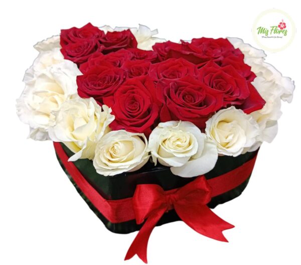 Caja Corazón Con Rosas