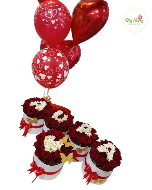 Hermosos Cilindros Con Rosas