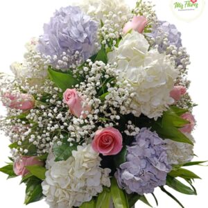 Canasto Con Hortensias