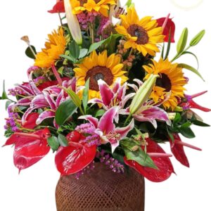 Canasto Floral Exótico