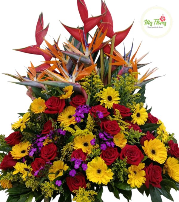 Arreglo Con Gerberas Y Rosas