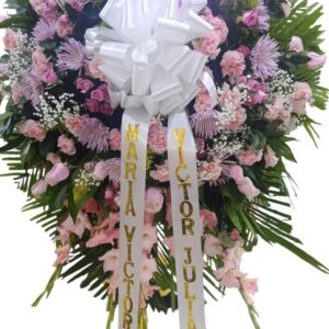 Arreglo Fúnebre Con Mini Rosas Y Crisantemos