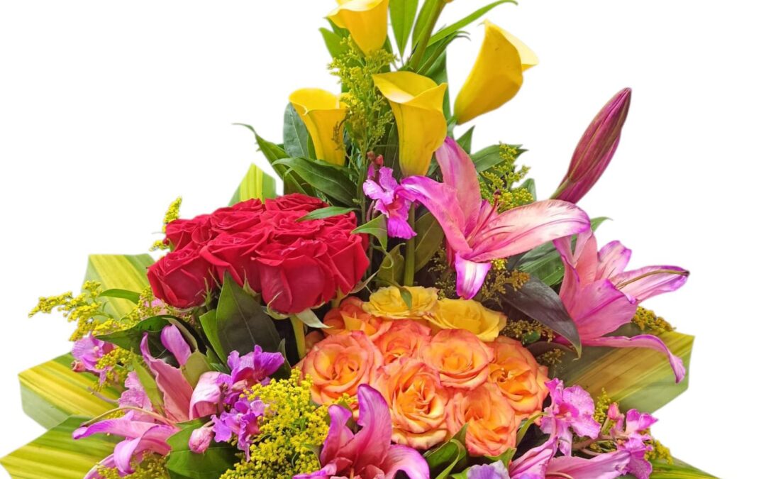 Arreglo Con Rosas Rojas Y Amarillas