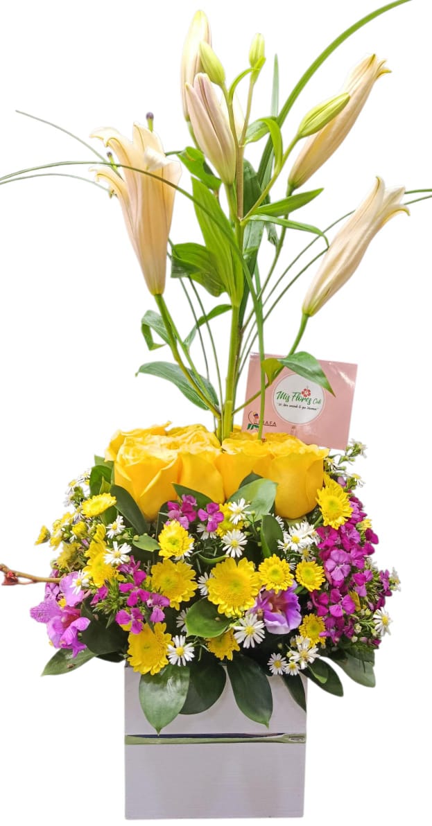 Arreglo Con Rosas Amarillas