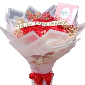 Bouquet Con Rosas Eternas