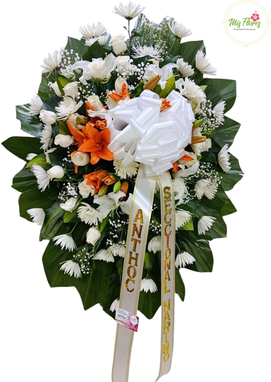 Arreglo Fúnebre con lirios