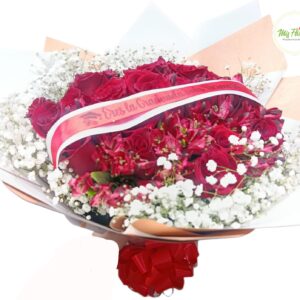 Bouquet Con Rosas Rojas Especial Para Grado