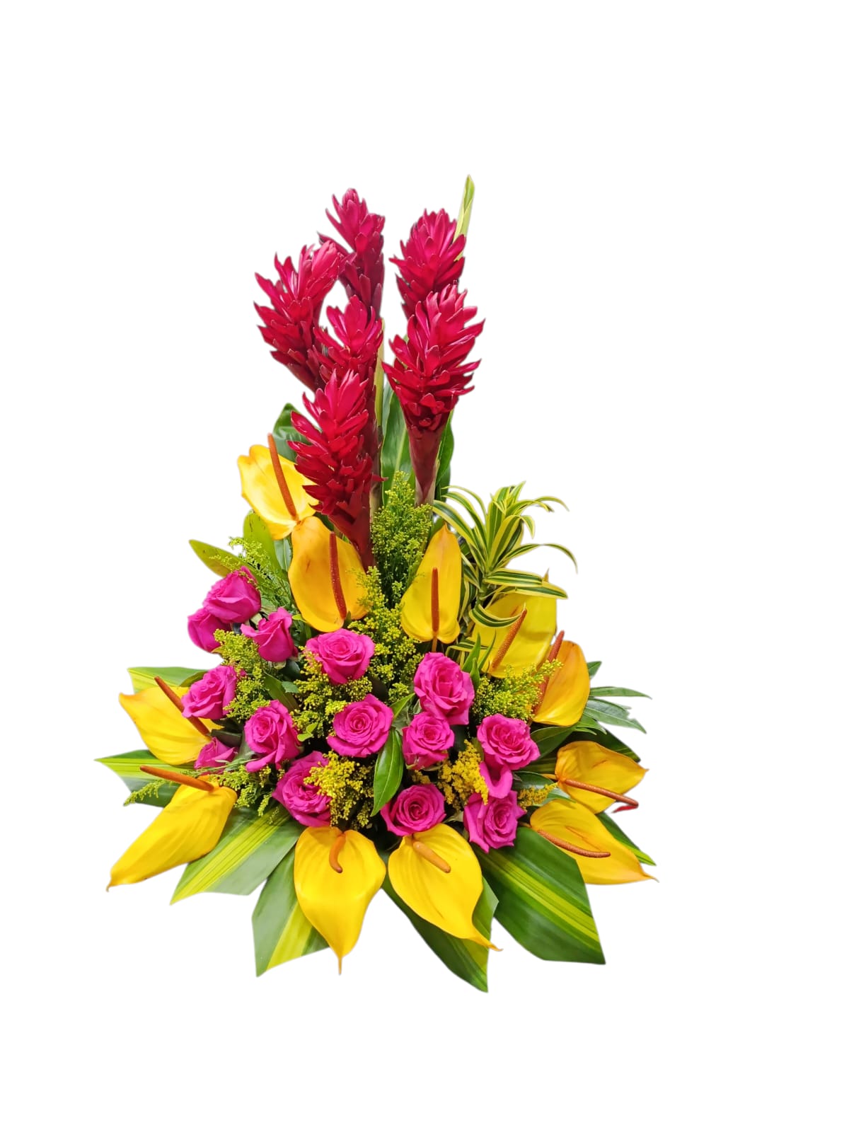 arreglo con anturios y antorchas ref2011