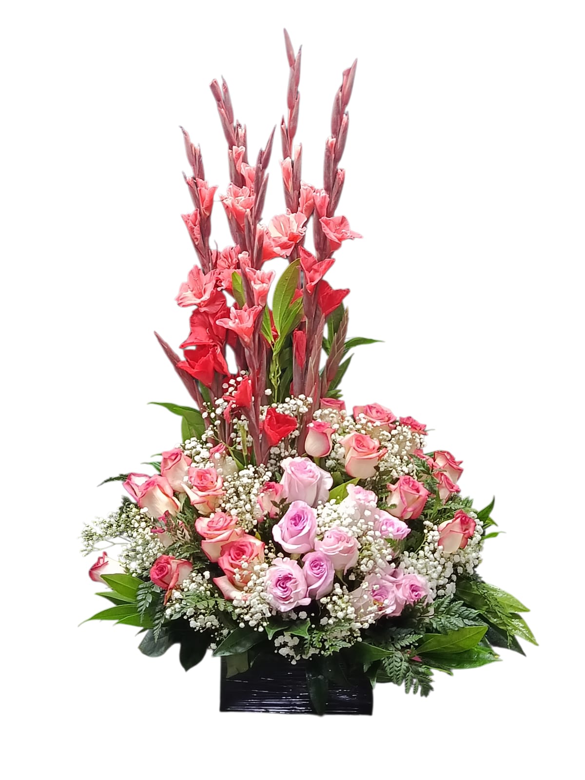 arreglo floral elegancia rosada ref 2029