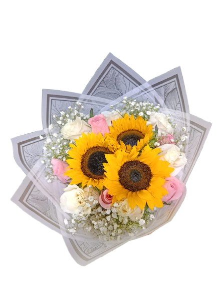 bouquet luz de girasoles ref2038