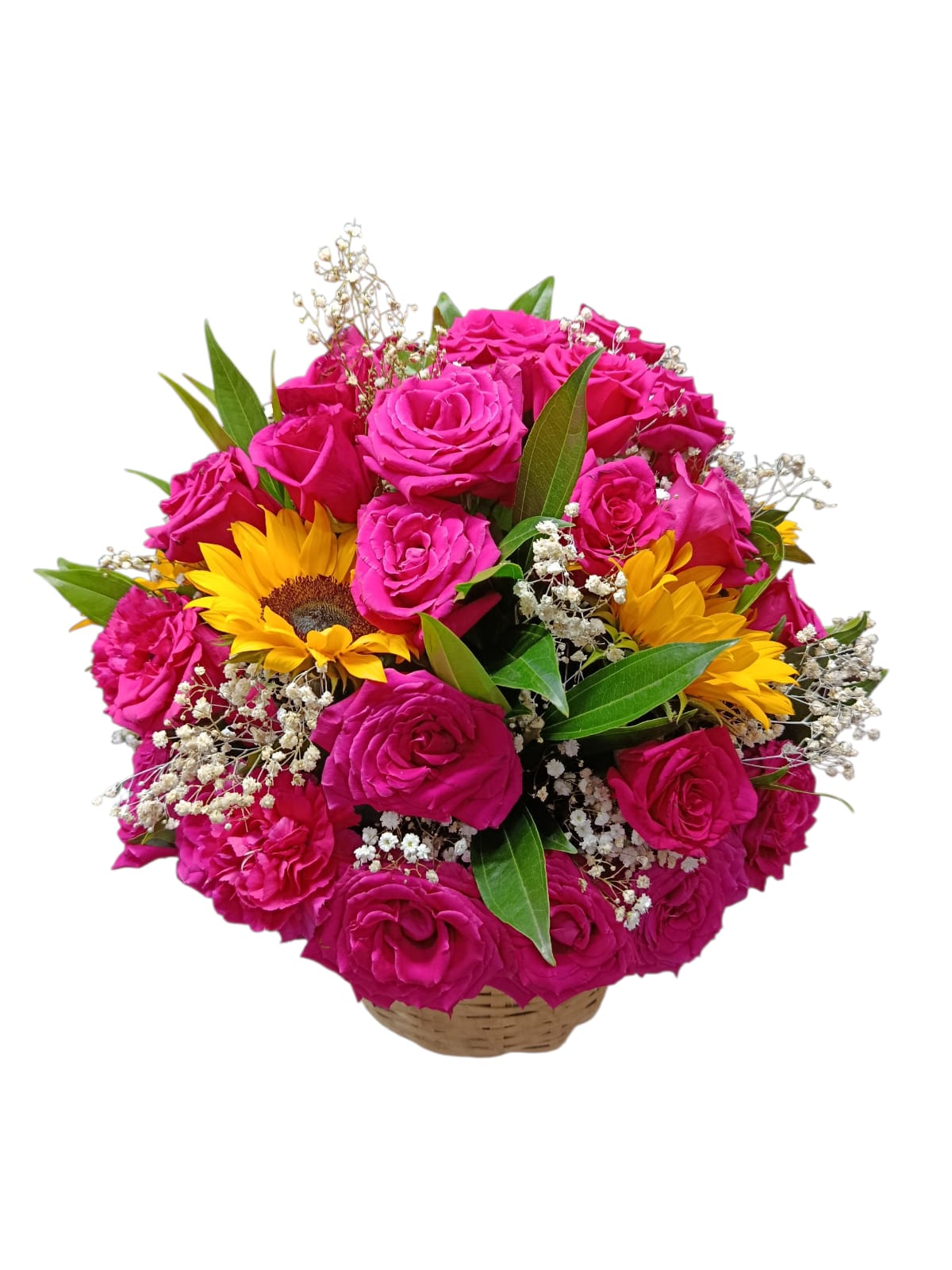 canasta de rosas ref2053