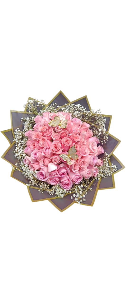 bouquet buchon  de rosas ref2057