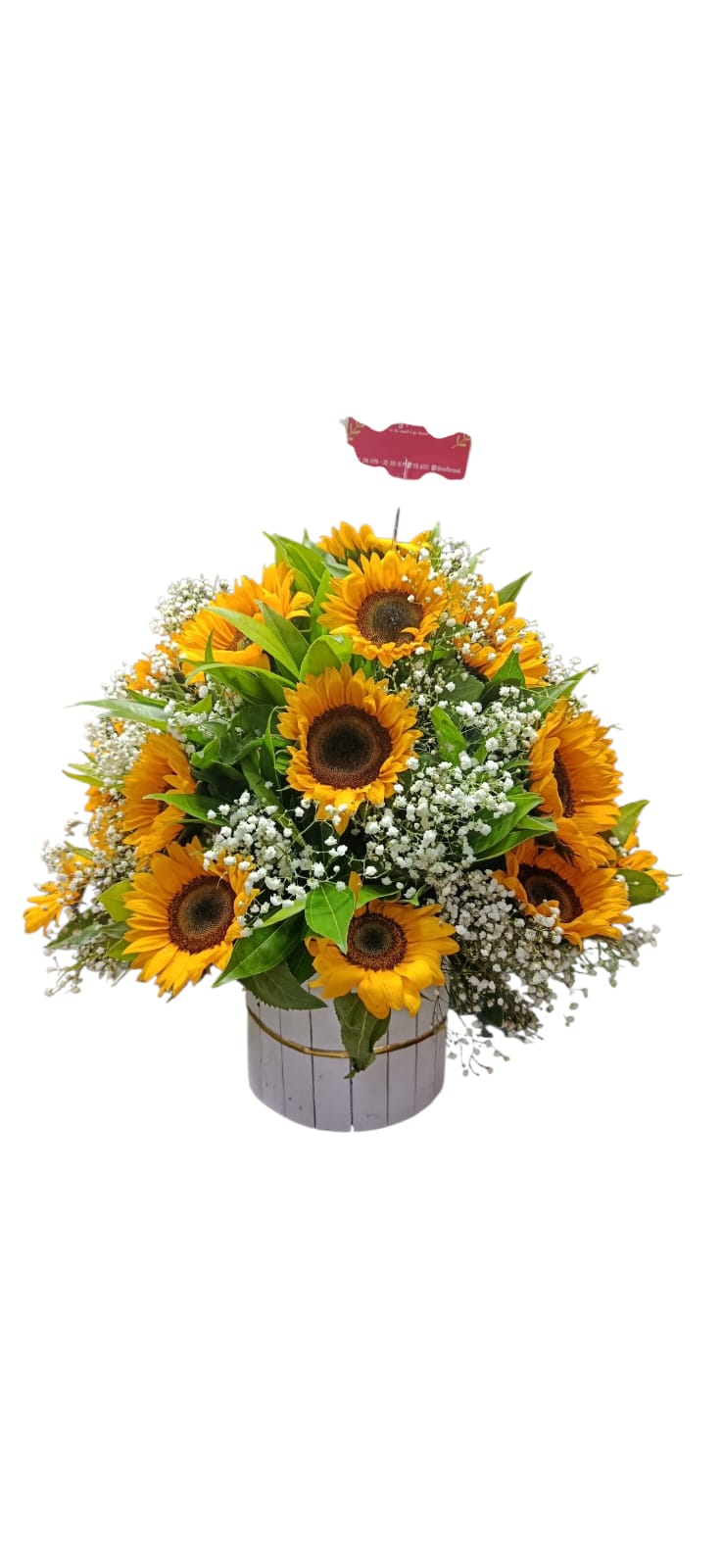 canasta de girasoles ref2061